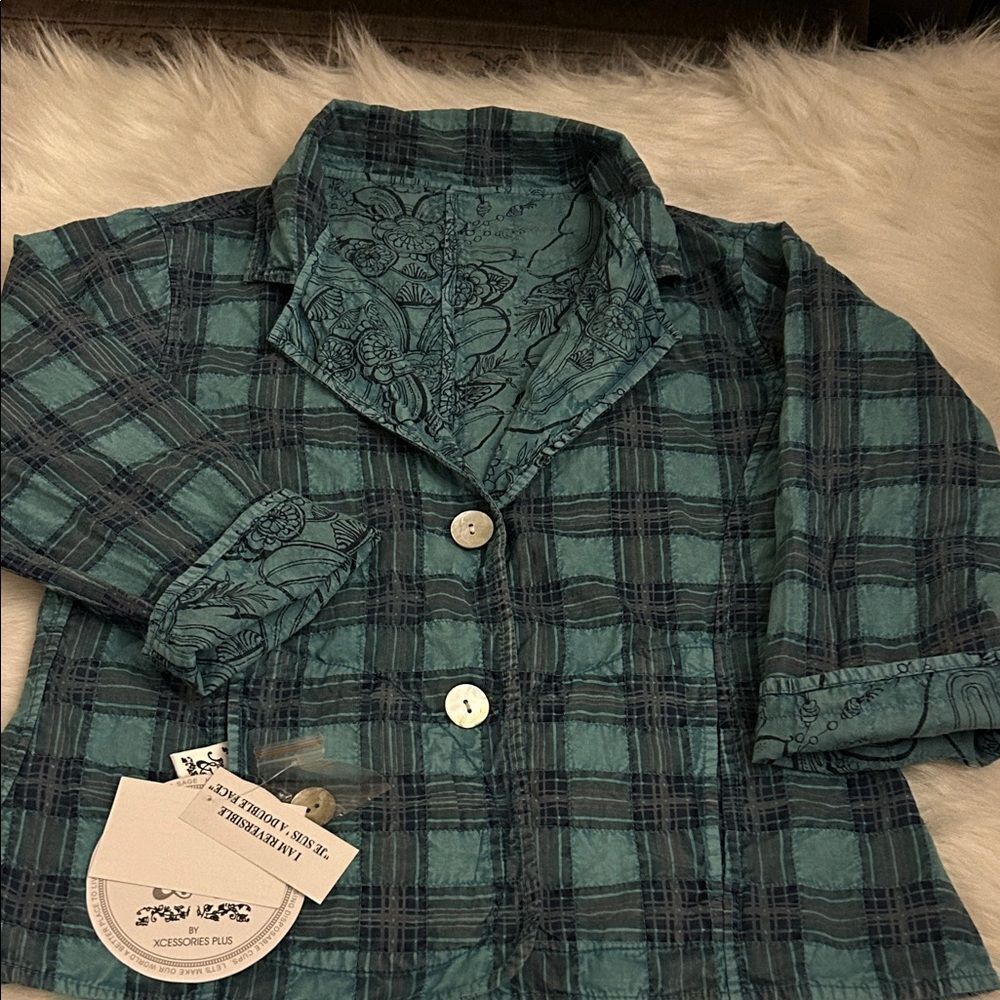 Parsley& sage Denim ivie reversible jacket size S